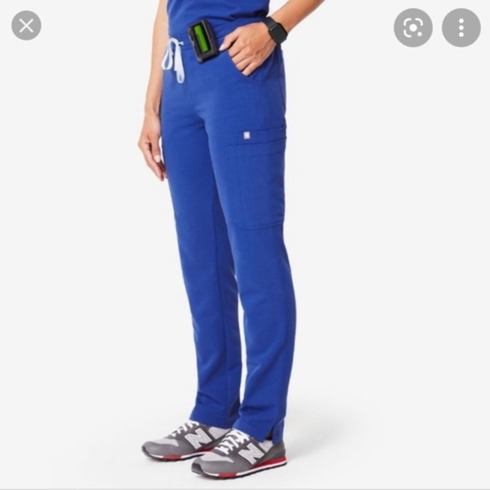 FIGS Yola Skinny Scrub Pants (Deep Royal Blue)